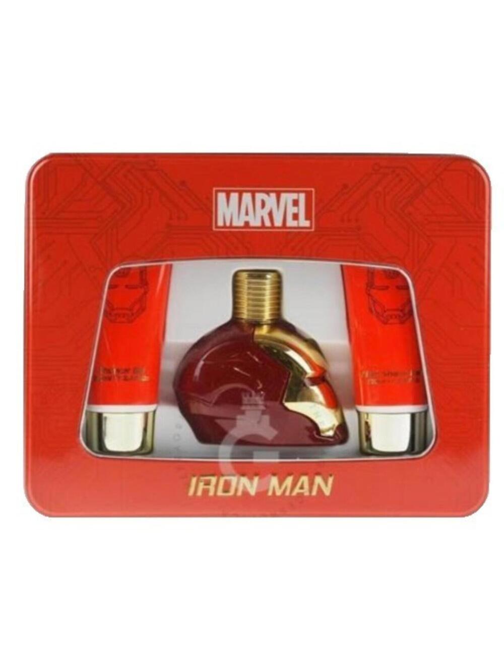 Marvel Iron Man 3-Piece Fragrance Gift Set EDT Shower Gel Aftershave Men NEW